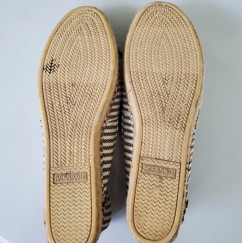 Sperry top-sider striped Katama espadril flats